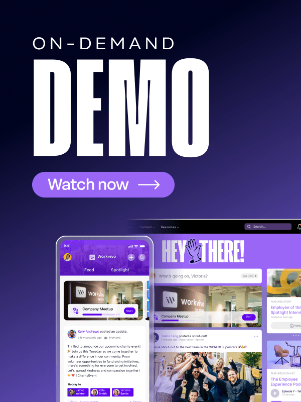 Obtén una demostración de Workvivo bajo demanda