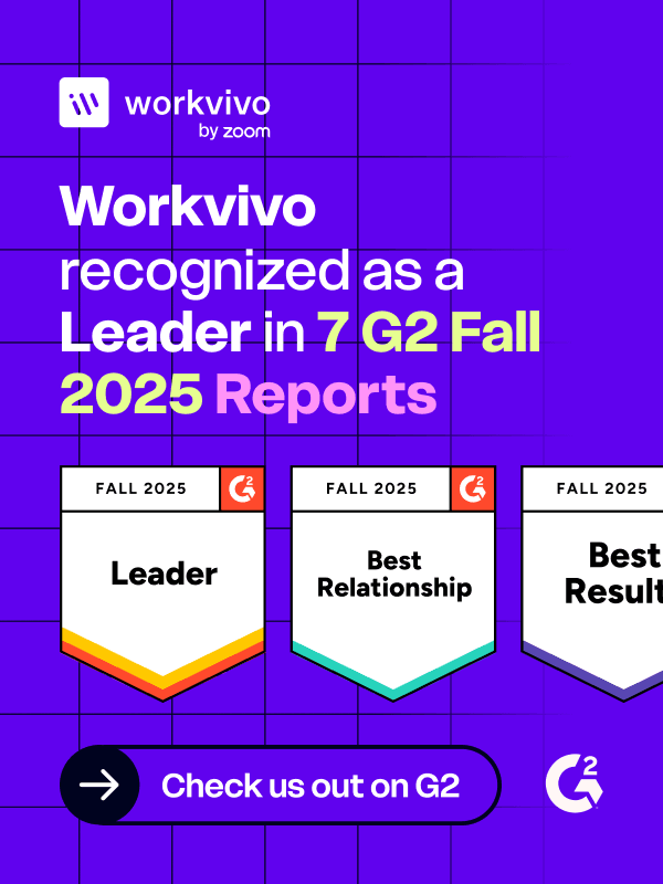 Workvivo, líder em relatórios 7 G2 Fall 2025